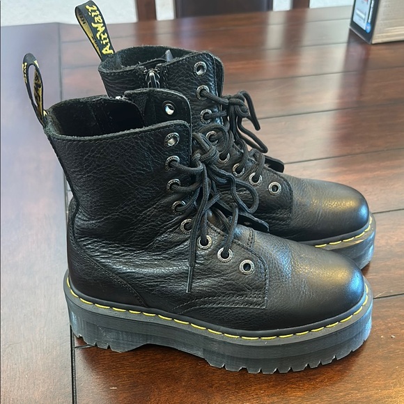 Dr. Martens Black Leather Jaden Platform boots - Picture 1 of 4
